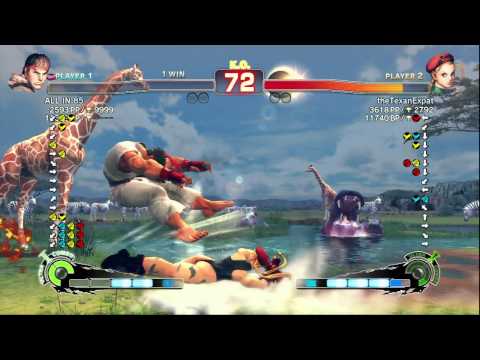 SSF4 AE 2012: theTexanExpat (Cammy) vs ALLIN85 (Ryu) - Endless (First to 5) - True HD - Prt.4