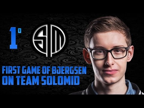 Bjergsen's First Competitive Game on TSM