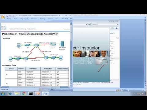 Packet Tracer 5.2.2.3  - Troubleshooting Single-Area OSPFv2, CCNA3 - Chapter 5