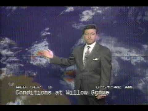 Weather Channel clips, 650 AM - 653 AM Wednesday September 3 1997 - Hurricane Erika