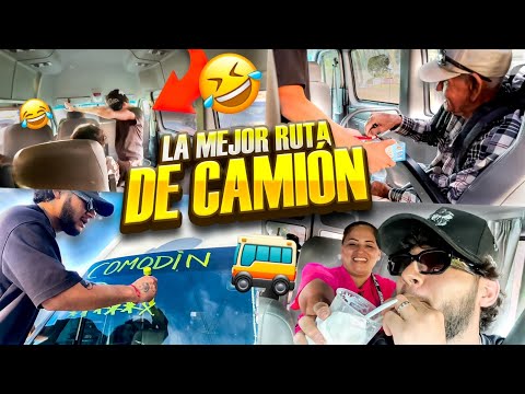 BEING A TRUCK DRIVER FOR A DAY 😎 FREE SERVICE 😱 VIP 5 STARS 🚌 💨/ Grillo La Duda & Soñadores