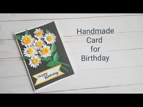 Beautiful Handmade Card for Birthday/Anniversary - DIY Card Idea