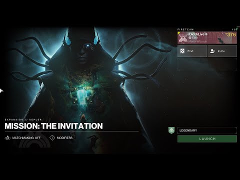 Destiny 2 | Solo Flawless Legendary The Invitation (Campaign Mission)