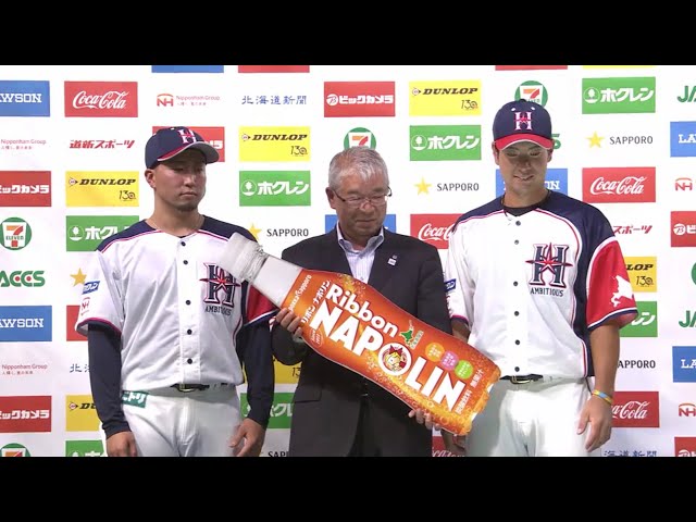 ファイターズ・井口投手・松本選手ヒーローインタビュー 2018/7/22 F-H