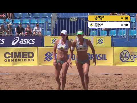 Beachvolley-Larissa/Talita vs. Taiana/Elize- 1 Etapa-2017/2018-OPEN-Brasil