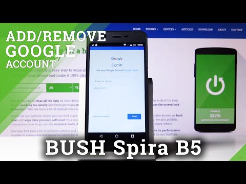 How to Set Up Google Account on BUSH Spira B5 -  Use Gmail and Google Drive for Free
