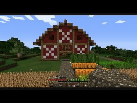 TeamBGN Minecraft S01E04 - Solo Build Big Red Barn