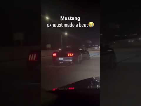 The ford mustang making a song with the best exhaust