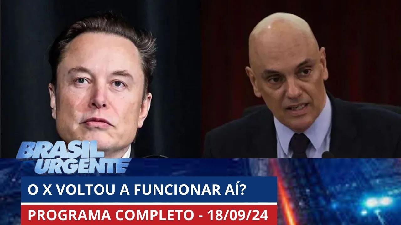 [AO VIVO] BRASIL URGENTE - 18/09/2024