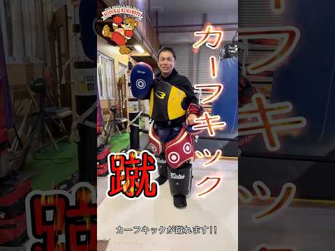 熊本でキックボクシングを始めませんか？　誠王会熊本道場ではカーフキックを蹴ります🦵