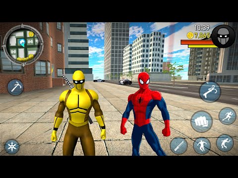 Blue Ninja Superhero Simulator Update New - Süper Kahraman Örümcek Adam Oyunu #31 -Android Gameplay
