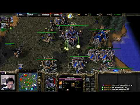 Rain Sniq (UD/UD) vs Boo Razzorman (NE/Orc) - WarCraft 3 - 2v2 - Bugs everywhere! - WC2741