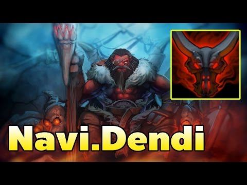 Navi Dendi Pro AXE Battle Hunger Mid Ranked MMR Game [ Dendi Gameplay ]