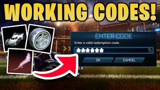 All WORKING Rocket League Codes To REDEEM On Rocket League! (all free redeem codes)