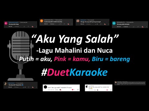 Mahalini, Nuca - Aku Yang Salah (Duet Karaoke Version) | Part Cowok Only | Nyanyi bareng | Cover