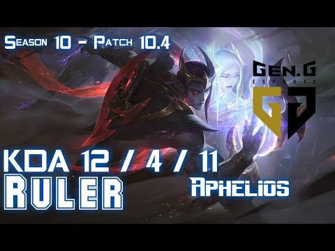 Gen Ruler APHELIOS vs SENNA ADC - Patch 10.4 KR Ranked