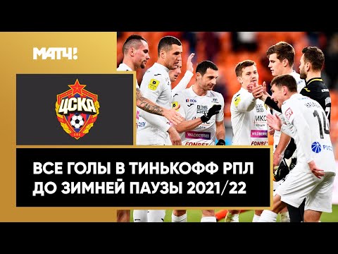 Футбол Все голы ЦСКА в первой части сезона Тинькофф РПЛ 2021/22
