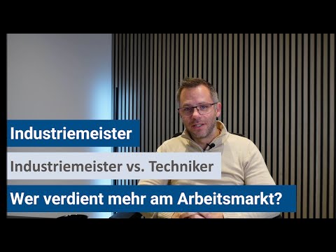 Who earns more: technician or master craftsman | Industrial master craftsman (IHK)