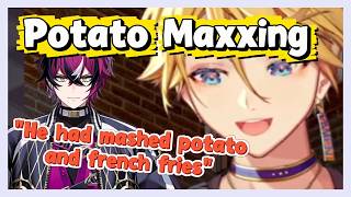【#NIJIEN_Clip】Doppio Was PotatoMaxxing When He and Wilson Eat Steak
