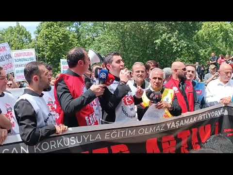 10 Mayıs 2024 İş Bırakma Eylemi Anadolu Eğitim Sendikası Genel Başkanı Mehmet Alper ÖĞRETİCİ
