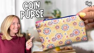 DIY Coin Purse with Zipper | Beginner Sewing Week!