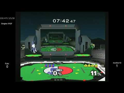 GSS 71 SSBM - Fats (Falco) vs. bonfire10 (Sheik) - Melee WQF