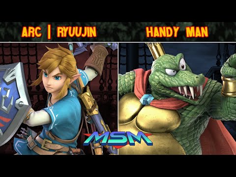MSM Online 3 - Arc | RyuuJin (Link) Vs Handy Man (King K. Rool) - Smash Ultimate