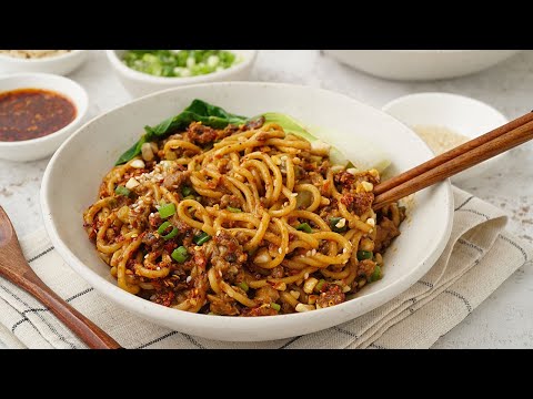 Delicious Spicy Dan Dan Noodles Recipe (Dan Dan Mian)