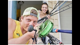 SALTWATER FISHING ROD AND REEL ARSENAL and BEACH HOUSE TOUR