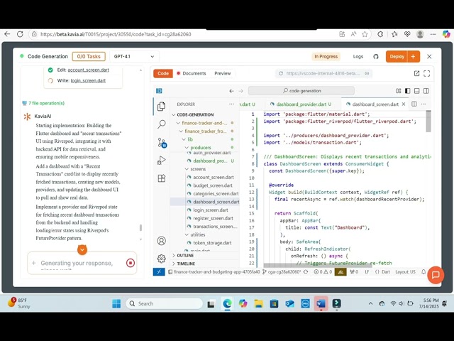 Creating a frontend / backend mobile app