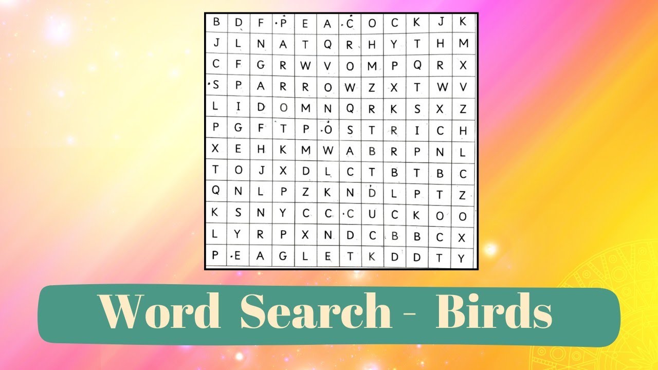 Navneet Holiday Book - 2 ( Word Search - Birds )
