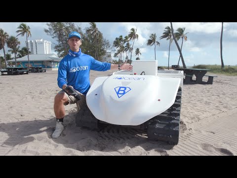 Meet the BeBot, a beach cleaning robot!