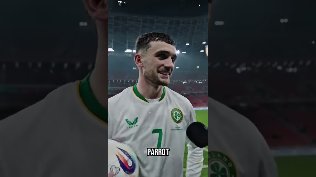 Troy Parrot pone a Irlanda a seguir soñando con la copa del mundo 🇮🇪☘️⚽ #parrot #parrotazo #irland #