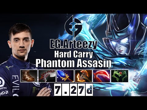 Phantom Assassin | EG.Arteezy | Hard Carry Phantom Assassin | 7.27d Gameplay Highlights