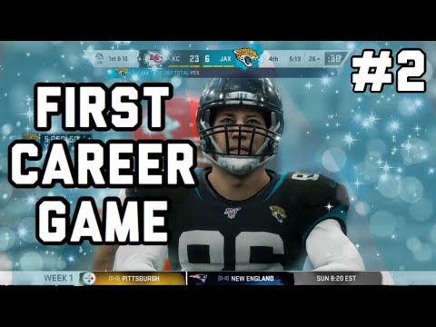FIRST CAREER NFL GAME!! | Madden 20 TE Career Mode Ep 2