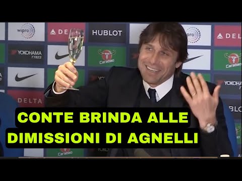 CONTE BRINDA ALLE DIMISSIONI DI AGNELLI - Parodia
