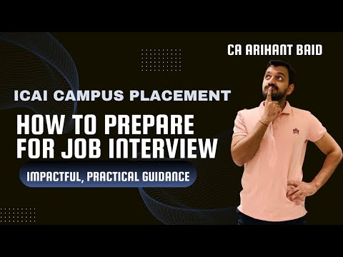 How to Prepare for Job Interview | ICAI Campus placement for Chartered Accountants