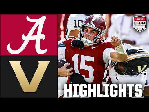Vanderbilt Commodores vs. Alabama Crimson Tide | Full Game Highlights | ESPN College Football