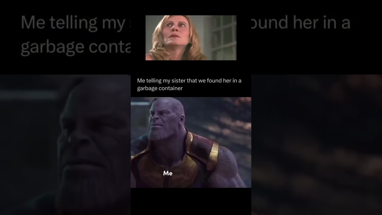 내가 언니한테 쓰레기통에서 찾았다고 말해주는 중 🗑️