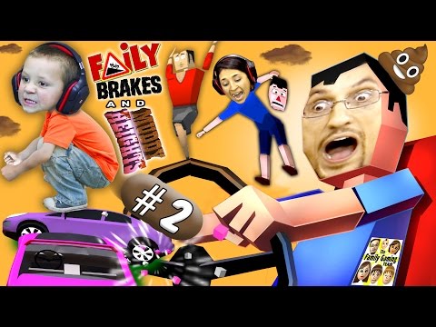 WE'RE GONNA CRASH! HE'S GONNA DOOP! Faily Brakes & Muddy Heights #2 w/ Chase (FGTEEV Gameplay)