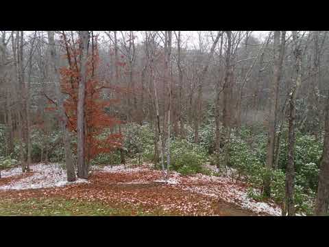 Fredericksburg VA first snow fall of the year
