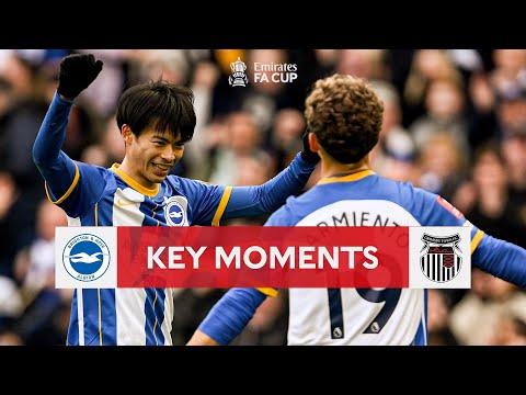 Brighton and Hove Albion v Grimsby Town | Key Moments | Quarter-Final | Emirates FA Cup 2022-23