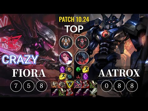 RW Crazy Fiora vs Aatrox Top - KR Patch 10.24