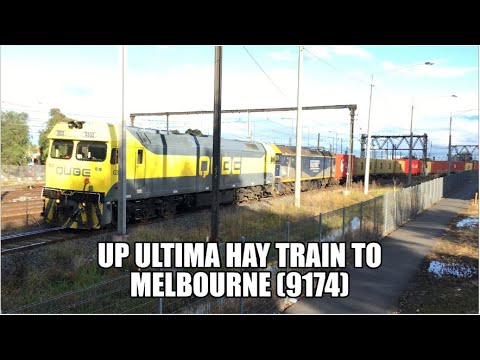 UP Ultima Hay Train to Melbourne (9174)