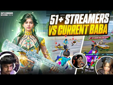 51 + Streamer’s vs Current Baba 🌪️ #streamervsstreamer #streamer #bgmi