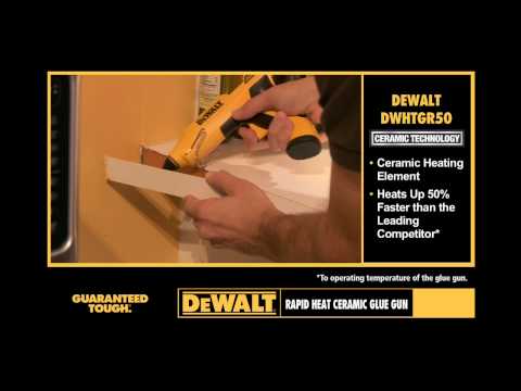 DEWALT Ceramic Rapid Heat Dual Temperature Full Size Glue Gun and