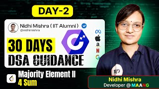 Download the video "Solution Majority Element II |  4Sum  | EPT DSA Challenge Day-2 #dsa #placementpreparation"