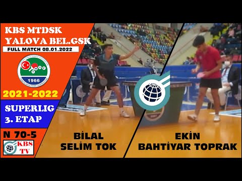 EKİN BAHTİYAR TOPRAK -BİLAL SELİM TOK (YALOVA BELEDİYE GSK - KBS MTDSK SÜPERLİG 5. MAÇ)
