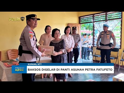 JELANG HARI BHAYANGKARA KE-79, POLRESTA KUPANG KOTA KUNJUNGI ANAK PANTI ASUHAN PETRA FATUFETO