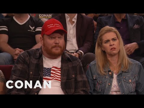 These Trump Voters Literally Don't Know How To Be Happy | CONAN on TBS